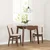 Vidaxl Jedilni stoli z blazinami 2 kosa Brown Solid Wood Rubber