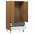vidaXL Garderobna omara rjava 90x55x175 cm trdna borovina