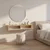 Hanah Home komoda Moka 120, 120 cm, hrast Sapphire / bela / srebrna