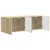 TV zidni ormar Zidne 2 pcs Sonoma hrast 59,5 x 31 x 40 cm