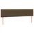 Vidaxl Box spring postelja z vzmetnico temno rjava 120x190 cm blago