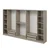 Hanah Home ormar sa reflektujućim staklom Nisa 20665, 360 cm, peščar