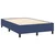 VIDAXL Box spring postelja z vzmetnico moder 120x200 cm blago