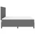 Vidaxl LED Box Spring Postelja Svetlo siva in bela. 180 x 200 cm