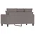 Vidaxl Dvosed taupe 120 cm blago