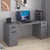 Hanah Home radni sto Alen 180cm 2 Drawer 2 Cabinet, 180 cm, antracit