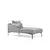 Atelier del Sofa Ugaona garnitura Leo 90x65x255cm Siva