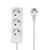MicroConnect Razdelilnik 3 vtičnice, 5m bel