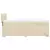 VIDAXL Box spring postelja z vzmetnico krem 90x190 cm blago