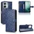 GS Ovitek za Oppo A6 Pro 5G, denarnica v obliki rombov, moder