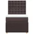 vidaXL vidaXL Box spring postelja z vzmetnico temno rjava 80x200 cm blago, (21310574)