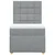 Vidaxl Box spring postelja z vzmetnico svetlo siva 80x200 cm blago