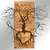 Wallity Zidna dekoracija Old Love, 60 x 57,5 cm, Crna