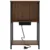 vidaXL Nočne omarice 2 pcs Rjavi hrast 40 x 40 x 61 cm Konstruiran les