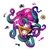 shumee Lesena sestavljanka Smart Octopus M
