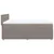 Vidaxl Box spring postelja z vzmetnico taupe 160x200 cm blago