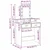 Vidaxl Toaletna mizica Bela 79 x 41 x 140 cm Konstruiran les