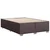 Vidaxl Box spring postelja z vzmetnico temno rjav 140x190 cm blago
