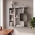 Hanah Home polica za knjige Yegane, 70,9 cm, bela / antracit
