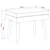 Klupa s dvostrukim slojem Crna 60 x 40 x 46 cm Tkanina