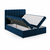Temno modra boxspring postelja s prostorom za shranjevanje 160x200 cm Gina – Milo Casa