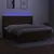 Vidaxl Box spring postelja z vzmetnico LED temno rjava 200x200cm blago