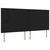 vidaXL Postelja boxspring z vzmetnico Črna 200 x 200 cm Blago