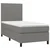 vidaXL Box spring postelja z vzmetnico temno siva 90x190 cm blago