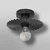 Osram - Plafonsko svetlo PLISSEE 1xE27/15W/230V pr. 20 cm antracit