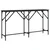 Konzolni stol crni 140 x 29 x 75 cm od konstruiranog drva