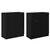 Komode 2 pcs Crni hrast 60 x 30 x 70 cm Konstruirano drvo
