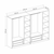HANAH HOME Ormar Kale Plus 7805
