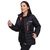 GymBeam Women‘s Puffer Jacket Black/Orange