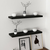 HANAH HOME Polica Gizli2 80 Black