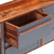 Komoda siva 120 x 30 x 55 cm od masivnog drva