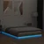 Okvir za krevet s LED svjetlima boja hrasta 140 x 190 cm drveni