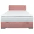Carryhome POSTELJA Z VZMETNICO 140 cm x 200 cm , tekstil roza