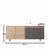 Hanah Home komoda Ravenna Modern 180, 180 cm, hrast Sapphire / antracit