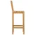 Barska stolica 2 pcs Prirodna 35 x 45 x 110 cm Čvrsto teak drvo