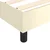 Vidaxl Box spring postelja z vzmetnico krem 140x190 cm umetno usnje