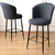 Hanah Home Set barskih stolica Alte, 6 komada, Antracit-crni