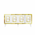 HANAH HOME Komoda Karya White Gold