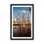 Plakat s paspartujem mirna reka ob vasi - 40x60 silver