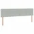 Krevet s od storage Svijetlo siva 200 x 200 cm Baršun