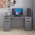Hanah Home radni sto Alen 150cm 2 Drawer 2 Cabinet, 150 cm, antracit
