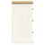 Komoda s ladicama VIGO 78x40x75 cm bijela od masivne borovine