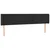LED uzglavlje crno 203x16x78/88 cm baršunasto