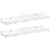 Polica na zidu s policom 2 pcs Bijeli mramor 40 x 9 x 3 cm