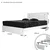 Hanah Home Francuski ležaj Fuga 150, 155x100x205 cm, Braon