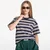 Majice HUMAN MADE Striped T-Shirt UNISEX Navy L